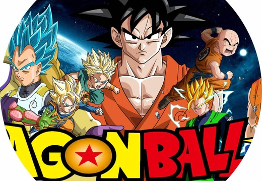 Edição - Painel Redondo Dragon Ball Super