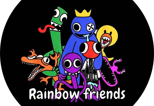 Novo Oblox Rainbow Friends Amigos coloridos Stuffed Animals